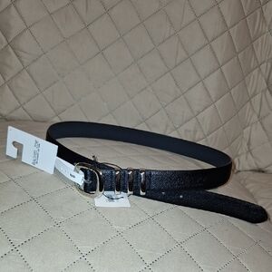 Rachel Zoe Black Leather Belt